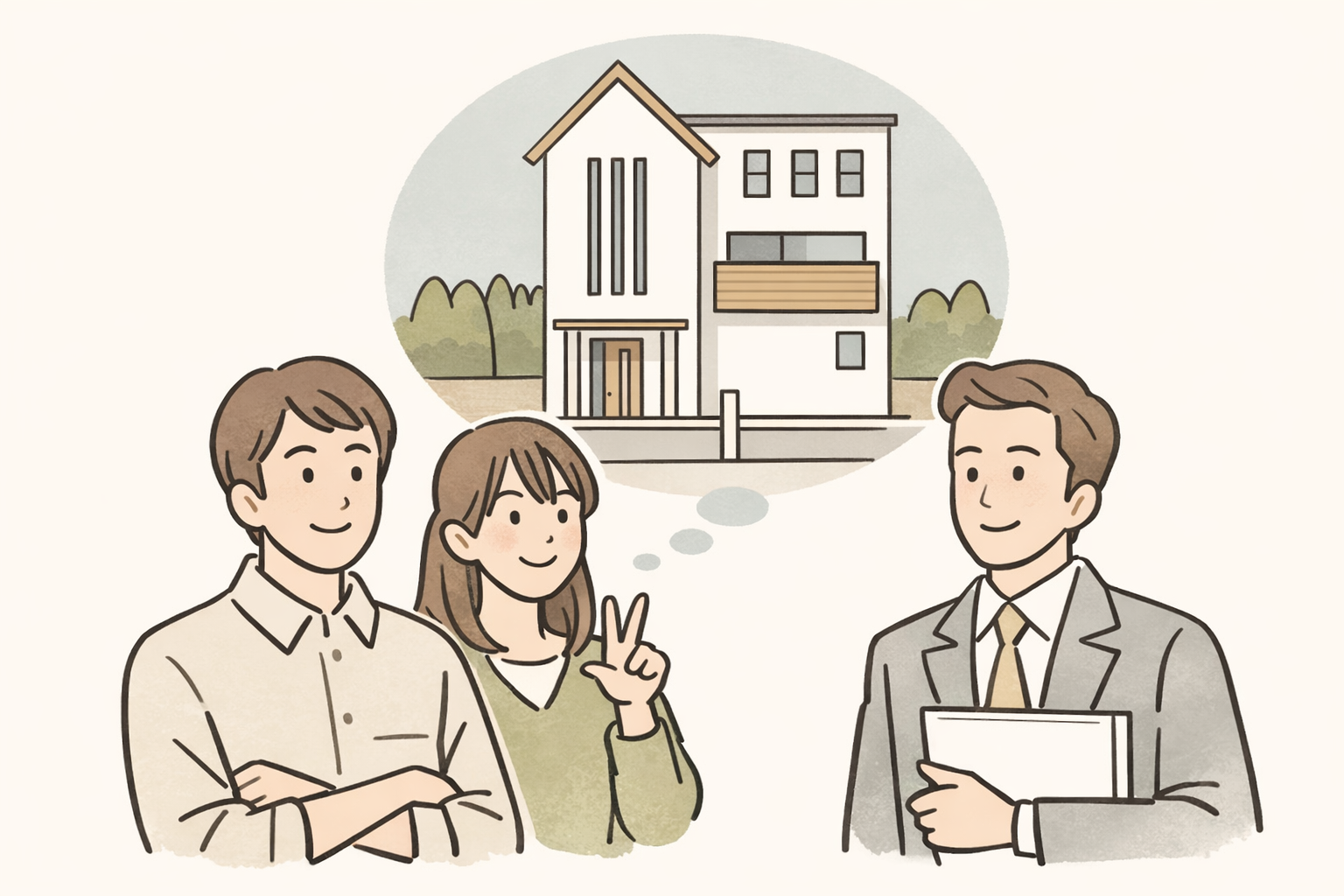 クロネコハウス打ち合わせイラスト